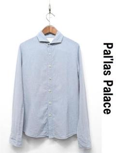 I452/Pal'las Palace 長袖シャツ ホリゾンタルカラー 3 青