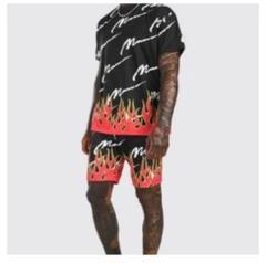 boohoo セットアップ　ラッパー　HIPHOP Tシャツ　海外　US
