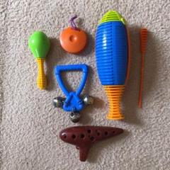 楽器いろいろ 知育玩具 鈴 マラカス カスタネット ギロ オカリナ おもちゃ知育