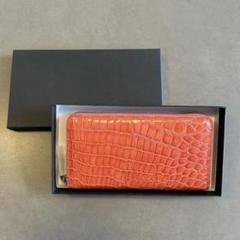 【新品未使用】クロコダイル　長財布　ヘンローン社製　本革　シャイニング