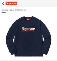 supreme Underline Crewneck スウェット トレーナー