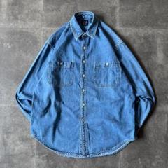 90-00s OLD GAP デニムシャツ インディゴ L A206