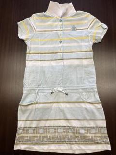 【美品】 Munsingwear ストライプ ポロワンピース レディース