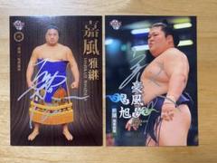 【直筆】大相撲　嘉風　豪風　サインカードセット