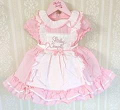 新品未使用タグ付き♡シャーリーテンプル♡ピンクエプロンワンピース♡110長袖 シャーリーテンプル♥エプロン付きワンピース♥90cm♥ピンク