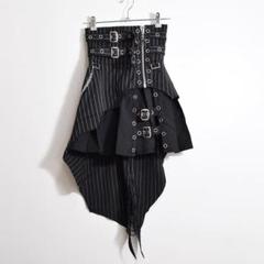 BODY LINE ゴスロリ ストライプ 燕尾 チェーン ゴシック スカート M