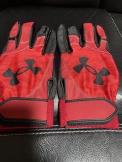 [ぎんじさん専用]Under Armour バッティング用手袋 赤のサムネイル