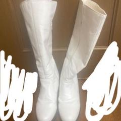 ロングブーツ 白 コスプレ