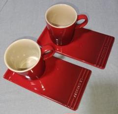 LE CREUSET - 未使用品 ルクルーゼ ペアカップ＆ソーサー