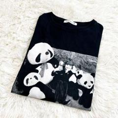 レア 黒柳徹子 トットちゃん TOTTO Tシャツ 黒 あいみょん着用 パンダ レア 黒柳徹子 トットちゃん TOTTO Tシャツ 黒 あいみょん着用