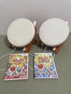 【動作確認済み】太鼓の達人Wii タタコン2セット、ソフト2本付き　即日発送！