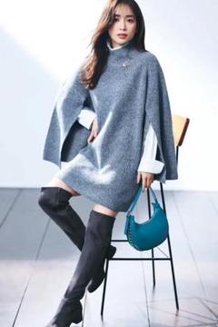 美品⭐︎アプワイザーリッシェ ドットニットチュニック トップス ニット ブラウス 中古・古着通販】Apuweiser-riche (アプワイザーリッシェ