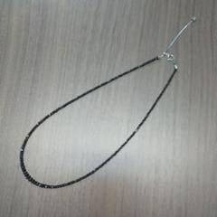 K18WG ブラックダイヤモンドネックレス 20ct