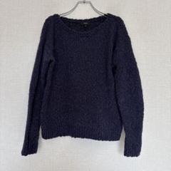 セオリー　ニットブルゾン　ネイビー　XXL セオリー ニットブルゾン ネイビー XXL