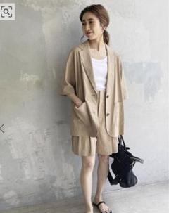 Spick & Span_レーヨンリネンハーフスリーブジャケット Spick & Span（スピックアンドスパン）の「レーヨンリネンハーフ