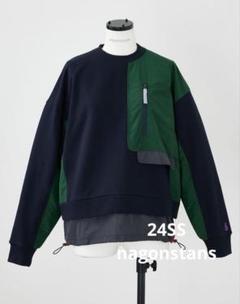 ナゴンスタンス　nagonstans ニットフーディ　スウェット　美品 hooded knit parker（470HS870
