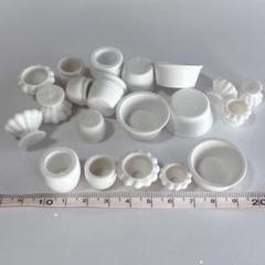 5種20個 植木鉢 プランター 白 ミニチュア ドールハウス ハンドメイド
