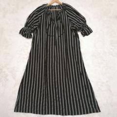【完売 2024 リネン】ジャーナルスタンダード ソフトストライプワンピース38