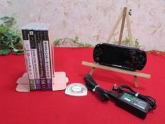 【ee162/6】SONY　 PSP本体&ソフト5本セット　PSP1000