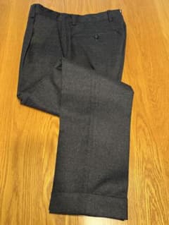 (美品)GERMANO/Beams別注 ストレッチウール 1プリーツ スラックス 美品)GERMANO/Beams別注 ストレッチウール 1プリーツ スラックス