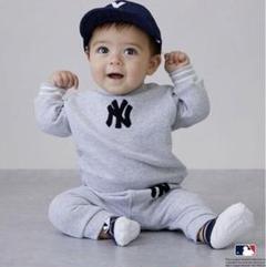 【新品未使用】プティマイン　MLBドジャース　セットアップ70 petit main MLB ORIGINAL ITEM