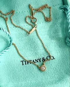 【再値下げ済】Tiffany バイザヤード　ダイヤ　ローズゴールドk18 5ミリ 再値下げ済】Tiffany バイザヤード ダイヤ ローズゴールドk18 5