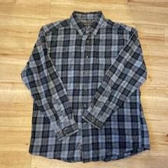 80s DAVID TAYLOR オンブレチェック プリントネルシャツUSA製 80s DAVID TAYLOR オンブレチェック プリントネルシャツUSA製