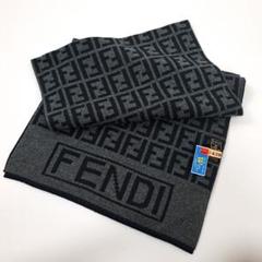 FENDI フェンディ マフラー ズッカ柄 ウール グレー - メルカリ