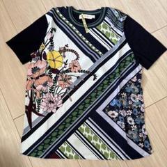 トリーバーチ　マルチカラー 花柄 半袖Tシャツ