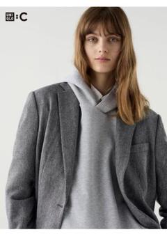 限定販売10/15まで UNIQLO : C ツイードオーバーサイズ