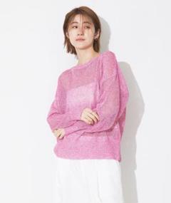 Rouge vif メッシュトップス　メッシュニット