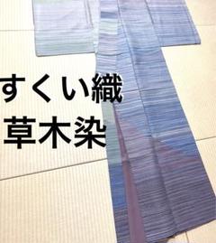紬 訪問着 着物 袷 手刺繍 糸巻 桜 菊 雪輪 裄67 L 中古 sn1563
