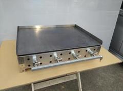 ７５cm幅　鉄板焼き　業務用　３辺フチ付　グリラー　キャンプＢＢＱ　プロパンガス 全周フチ 75cm幅 鉄板焼きグリドル プロパンガス BBQ