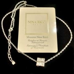 NINARICCI ニナリッチ 菱形 ラムボイド ネックレス シルバー ダイヤ型 NINARICCI ニナリッチ 菱形 ラムボイド ネックレス シルバー