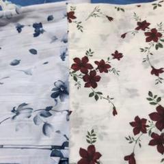 花柄プリント綿生地　２枚セット