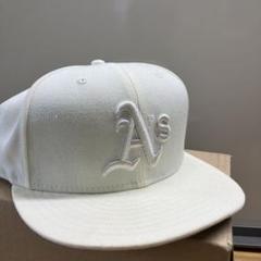 アスレチックス　59FIFTY キャップ ホワイト/ライトブルー 7 1/2