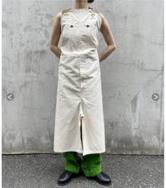 大学 割引 オ。様専用ページ】FUMIKA UCHIDA デニムオーバーオールエプロン ワンピース