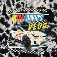 H80 タイダイ柄 DAVID'S VLOG プリントTシャツ M レースカー