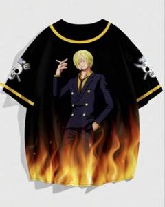 ONE PIECE サンジ ベースボールシャツ大きいのサムネイル