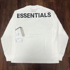 Fog essentials tシャツ　長袖　ロンT 反射フォント　ロゴ　白