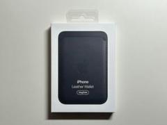 【美品】純正 MagSafe対応 iPhone レザーウォレット・ブラック③ MagSafe対応iPhoneレザーウォレット - ブラック（MHLR3FE
