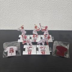 広島カープ つながるアクリルスタンド ユニホームピンズ
