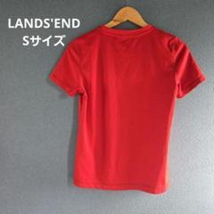 赤い 半袖 Tシャツ 【S】古着 無地 レッド レディース ポリエステル
