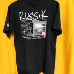 RUSS.K SLOW RIDE. ブラックTシャツ　Мサイズ