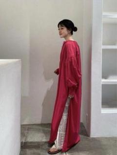 ギャザーカフタンドレス　トゥデイフル