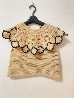 新品☆ZARA ザラ クロシェットトップス ZARAザラ☆フラワー柄クロシェ編み付きトップス (ZARA/トップス