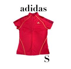 【adidas アディダス】クライマライト　ハーフジップTシャツ　スポーツ　S