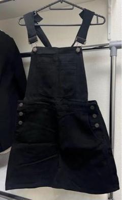765 BROWNYSTANDARD ブラック フリー スカート ブラックデニム