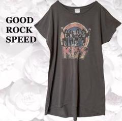『グッドロックスピード 』KISS Tシャツ【F】グレー バンドT ロックT