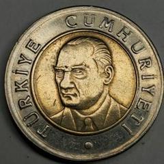 トルコ 1リラ硬貨☆1978年／未使用／国連食糧農業機関